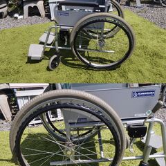 KAWAMURA カワムラ 車椅子 折りたたみ式 介護用品　/TJ-1810の画像
