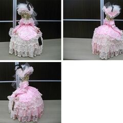 ユニバースドール 昭和レトロ 西洋人形 ピンク系ドレス 高さ(約）55㎝ ケースなし Universe Doll 苫小牧西店の画像