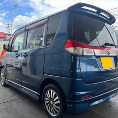 月々1.1万円〜分割払い可❗️車検2年付き！大人気☆SUZUKI ソリオ☆SDナビ付き☆走行中DVD観れます☆TVも見れます☆バックカメラ付き☆電動スライドドア☆純正アルミ☆ドライブレコーダー付きのフル装備☆車内広々三列シート‼️の画像