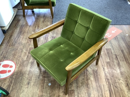 カリモク60 Kチェア モケットグリーン 1人掛け カリモク karimoku ソファ