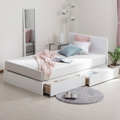 【美品】ダブルベッド+マットレス