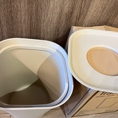 マジス　ゴミ箱　trash ベージュ　の画像