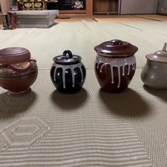 決まりました。漬物壺　梅壺　ミニ壺