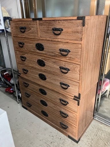 取引場所 南観音 K2405-568 焼き桐箪笥 汚れ キズあり