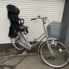 26インチ　自転車 ママチャリ OGK チャイルドシート付き