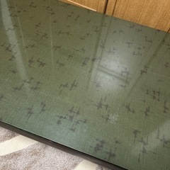 差し上げます　ローテーブル　昭和レトログリーン緑アンティークヴィンテージビンテージ座卓の画像