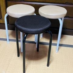 値下げ【美品】丸椅子 スツール 3個セット