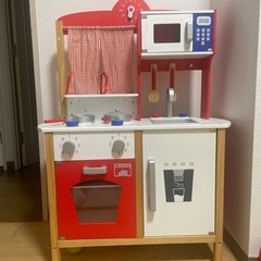 取り引き中ママごと　キッチン　木製