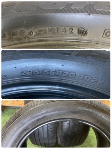 他ご成約⭐️ブリヂストン??20インチサマータイヤ⭐️235/55R20‼️2021年製‼️3本の為特価‼️