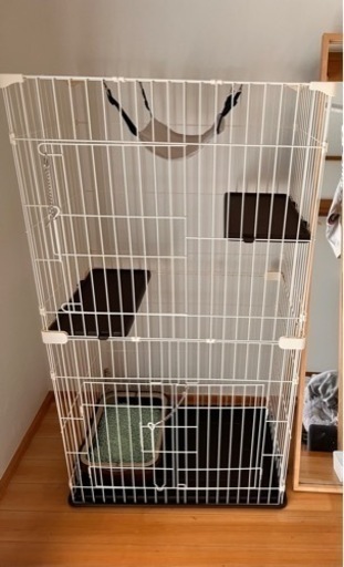 猫　ケージ　ペットケージ　猫用トイレ