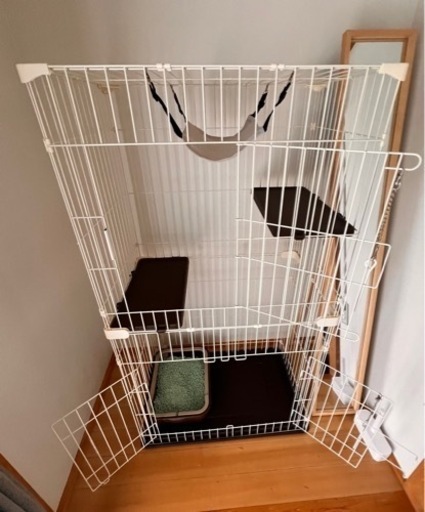 猫　ケージ　ペットケージ　猫用トイレ