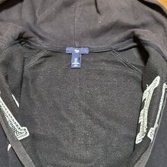 ●古着●GAP ジップアップパーカー 165●ブラック●の画像