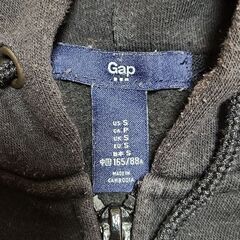 ●古着●GAP ジップアップパーカー 165●ブラック●の画像
