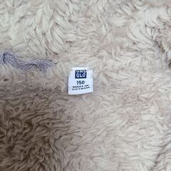 ●古着●UNIQLO ユニクロ 裏起毛ジップアップパーカー 150●グレー●の画像