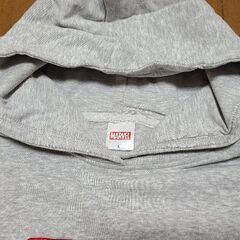 ●古着●MARVEL マーベル パーカー L（150位）●グレー●の画像