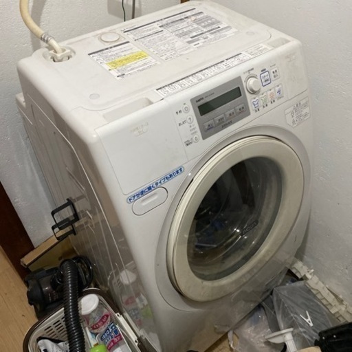 【！！限界最終本日取引まで！！】SANYO ドラム式全自動洗濯乾燥機 (AWD-AQ4000-R(W)