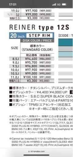 車のパーツ SSR REINER type12