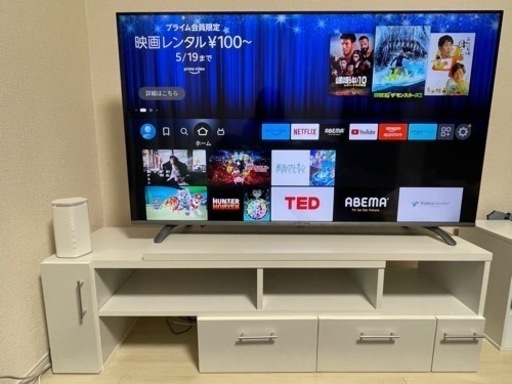 ※説明文変更※  テレビ　55型　テレビ台　セット