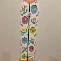 他と同時購入で0円！最終値下げ！写真収納ポケット付き身長計 （布製・木製 各160円）の画像