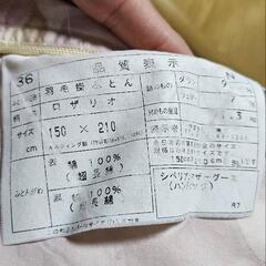 シングル羽毛布団の画像