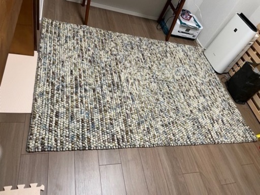 新品　未使用　wooly ポコポコウールラグ