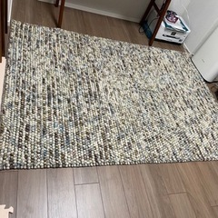 新品　未使用　wooly ポコポコウールラグ