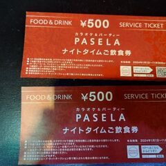 カラオケパセラ割引券2枚＋希望者には写真の商品