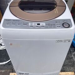 ☆中古￥16,800！SHARP　10.0kg洗濯機　家電　ES-GV10C-T型　2019年製　【BE084】