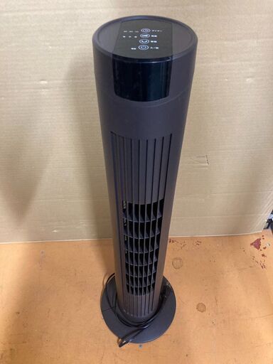 ☆中古￥1,500！ユアサプライムス　タワーファン　家電　2020年製　2020年製　PKT-T800AFR(B)型　【BE086】