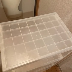 無印良品 ポリプロピレン組立式ワゴン・キャスター付・３段
の画像