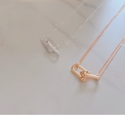 ダブルリングネックレス　ネックレス　ひめか愛用　人気アイテム