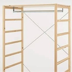 複数本あり 無印　muji パイン材ユニットシェルフ　ワードローブの画像