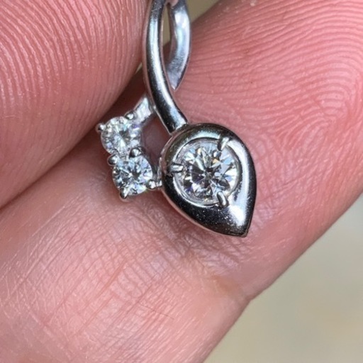 Pt900 プラチナ900 ダイヤモンドペンダント　1.9g ダイヤ 0.27ct