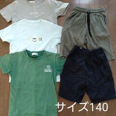 ポケモンTシャツ.男児服 7 枚(サイズ:140)半袖半ズボンキッズ服