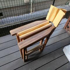 折りたたみ椅子（キャンバス生地）の画像