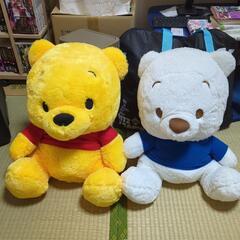 くまのプーさんジャンボぬいぐるみ 2体