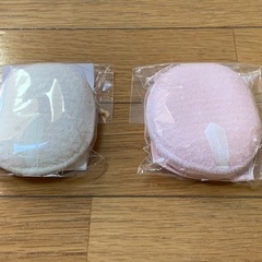 ファンケル洗顔パフ2個セット（ピンク&アイボリー）