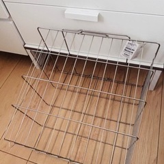 【新品:半額以下】Lサイズ  スチール ランドリーバスケットの画像