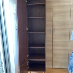 収納付き姿見ドレッサーの画像