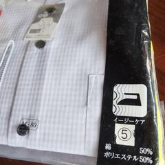 定価３０００円以上、イージーケア、39長袖、薄いグレーっぽいワイシャツ未使用品。の画像