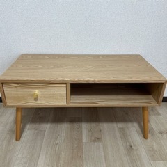 【引取先決定】家具 テーブル センターテーブル ナチュラル（カラー）