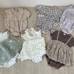 5月23日14時【受け渡し決定】ロンパース70〜80＋帽子