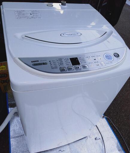 配送設置も対応[動作良好]6kg洗濯機 風呂水給水ホースもあり♪