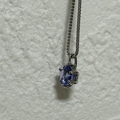 地金高騰で最終価格【使用済み】タンザナイト　ペンダントトップのみ　プラチナ　の画像