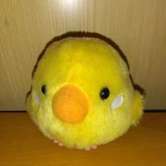 ほんわか可愛いインコのマスコットの画像