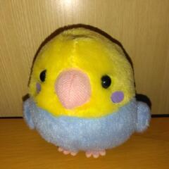 ほんわか可愛いインコのマスコットの画像