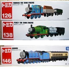 未使用品 ロングトミカ 未使用 3台セット 箱付き 126 トーマス 138 パーシー 146 ゴードン　 ミニカー　☆ PayPay(ペイペイ)決済可能 ☆ 札幌市 豊平区 平岸 平岸店の画像