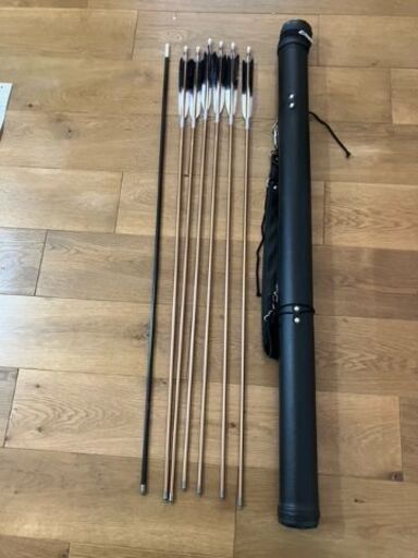 弓道道具　ジュラ矢クラフト　６本セット　中唐　未使用