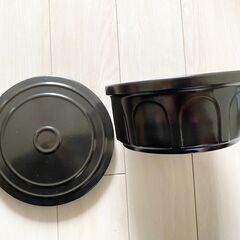 黒　新品？ 漬物　糠坪　糠壺 容器の画像