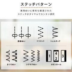 ミシン  ジャノメ  黒（新品未使用）の画像